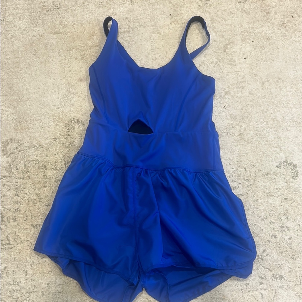 Vibrant Blue Sleeveless Romper